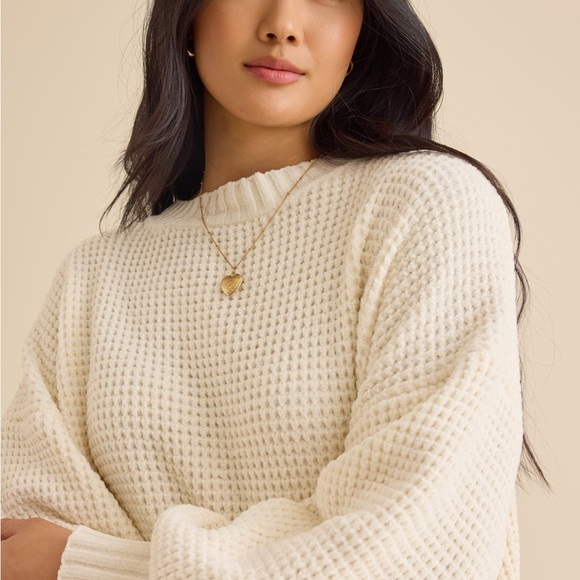 Altar'd State Cream Mock Neck Sweater - Picture 2 of 10